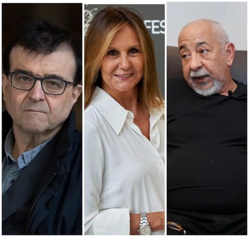 Javier Cercas, María Dueñas y Leonardo Padura, en el Hay